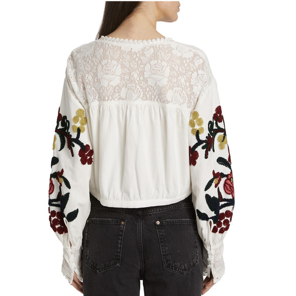 Free People Meadows Embroidered Top - Picture 5 of 8